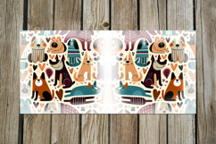 Modern pets | Animals pattern Mug Sublimation design PLUS Product Image 5