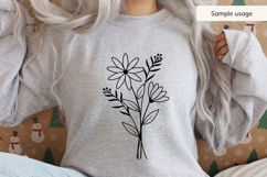 April Birth Flower Bouquet SVG - Daisy Product Image 5