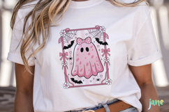 Pink Ghost Breast Cancer Awareness Png Product Image 2