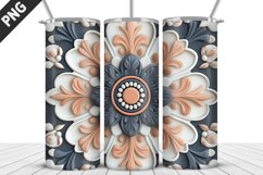 Flowers Tumbler Wrap | Sublimation Design | Tumble PNG Product Image 1