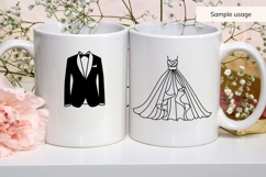 Wedding SVG Bundle | Elegant Wedding Clipart SVG PNG DXF Product Image 5