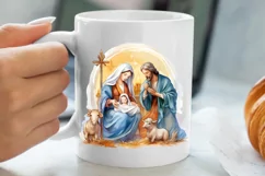 Christmas Nativity Watercolor Clipart, Christmas PNG Product Image 5