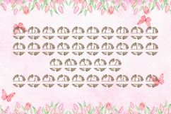 Botanique Split Monogram - Elegant Botanical Split Letter Product Image 4