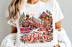Vintage Santa Christmas PNG, Christmas Sublimation Product Image 5