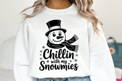 Chillin with my Snowmies Svg | Christmas svg | Shirt Svg Product Image 5