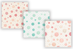 Happy Dots Pastel Digital Paper, Seamless Polka Dot Pattern Product Image 5