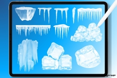 Snow and Ice Procreate Brushes | Winter | Stamps Product Image 5