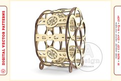 Wine Shelf v7 d95- laser cutting file - Glowforge ready SVG Product Image 5