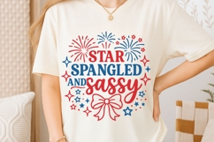 Star Spangled And Sassy Svg, 4th Of July Svg, Patriotic Svg. Product Image 6