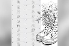 80 Procreate Floral Sneakers Stamp Brushes Product Image 6