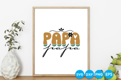 Papa Father's day retro SVG Design Product Image 5