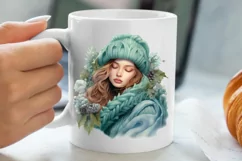Cozy Green christmas Clipart Sublimation, Christmas PNG Product Image 5