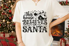 This House Believes In Santa Svg, Family Christmas Svg. Product Image 6