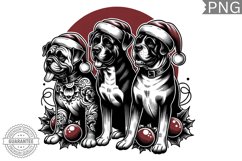 Christmas Dog Clipart - Christmas Sublimation PNG Design Product Image 1
