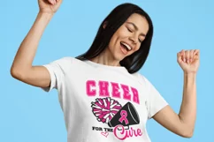 Cheer for the cure SVG, Breast cancer SVG, Cheer Mom SVG Product Image 6