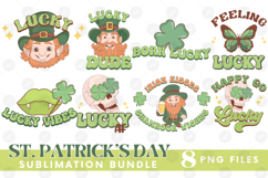 Happy St Patrick&#039;s Day PNG DTF Irish Lucky Beer Bundle Set Product Image 1