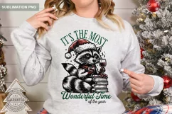 It's the Most Wonderful Time Of The Year, Christmas Raccoon Product Image 5