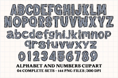 Father’s Day Alphabet clipart, father’s day letters doodle Product Image 5