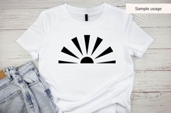 Sunrise With Rays SVG Product Image 5