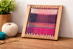 Weaving loom tool square 10 inch 25 cm digital file CDR SVG Product Image 5