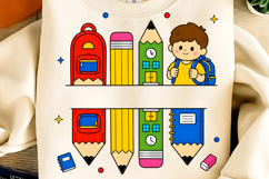 Preppy Pencil Teacher Name Custom PNG, CUSTOM Name Teacher Product Image 4