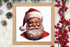 Vintage Black Santa Claus Sublimation Clipart, Santa PNG Product Image 4