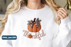 Happy thanksgiving Thankful sublimation PNG Design Product Image 5