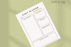 Elegant Daily Planner Template | Sophisticated Printable Product Image 5