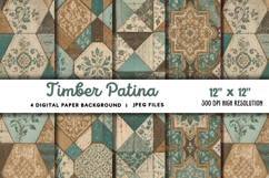 Timber Patina Rough Wood Backgrounds JPG Product Image 1