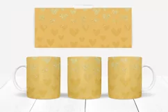 Heart Mug Wraps 10 Colours PNG & JPG Browns Product Image 8