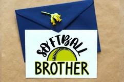 Softball brother svg, softball shirt svg, softball svg Product Image 4