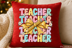 Coquette Teacher Sublimation Design Product Image 5