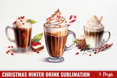 Christmas Winter Drink Sublimation Clipart Product Image 1