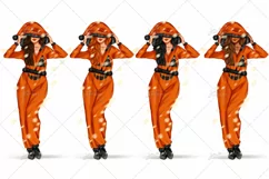 Cosy Halloween Girls Sublimation Design|7 PNG Files | 300DPI Product Image 6