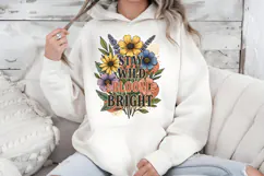 Stay Wild Bloom Bright PNG, Vintage Floral Sublimation Product Image 5