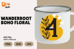 Wanderroot Boho Floral Monogram Product Image 1