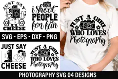 Photographer SVG Design - just a girl who loves photography Product Image 1