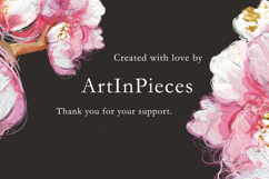 Hand Painted Floral Printable Collection | PNG &amp; PDF Product Image 5