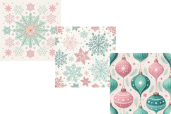 Cute Christmas Digital Paper, Cute Winter Pattern Product Image 5