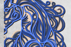 Multilayer Horse Laser Cut 3D File Mandala SVG Decorative DX Product Image 5