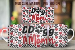 3D Dog Mom Mug Wrap Sublimation|3D Puffy inflated Product Image 1