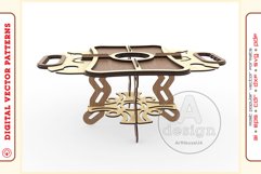 Wine Serving Tray - laser cutting file - Glowforge ready SVG Product Image 2