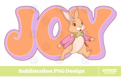 Easter Bunny Sublimation PNG Chick Farm Hip Hop Spring Joy Product Image 1