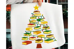 Christmas tree PNG, Meowy Christmas PNG, Bow Christmas tree Product Image 4