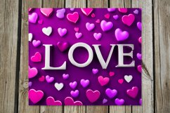 Valentine Inscription | 8 purple Skinny tumbler designs Product Image 5
