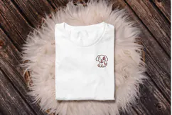 Cute Puppy Outline Embroidery Design Product Image 4