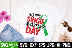 Happy Single Awareness Day SVG Cut File,Love Retro SVG Product Image 3