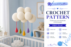 Crochet Cloud Mobile Pattern PDF Product Image 3