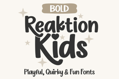 Reaktion Kids Bold Playful Handwritten Kids Font Product Image 1