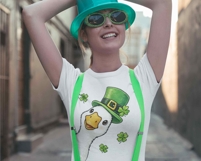 Retro St Patricks Day Goose PNG Funny Shirt Digital Download Product Image 2
